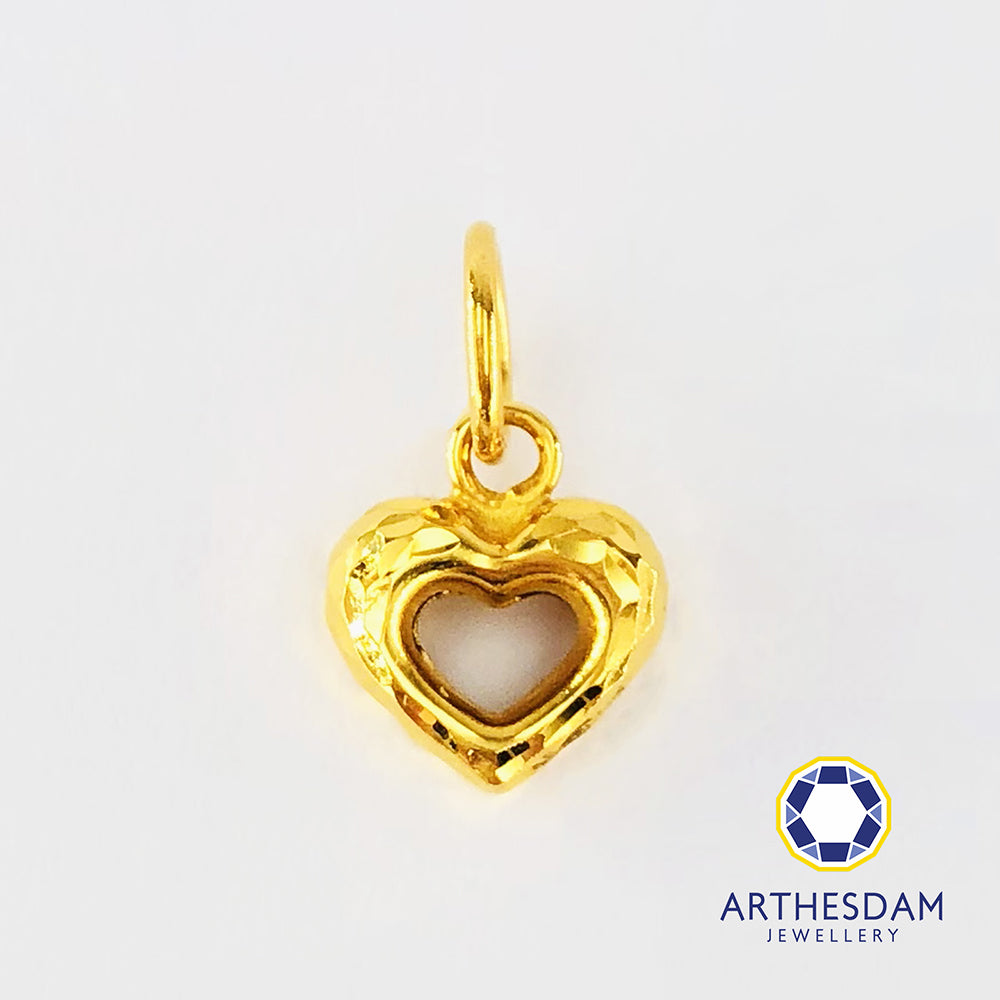 Gold on sale heart charm