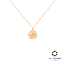 Load image into Gallery viewer, Arthesdam Jewellery 18K Gold Round Gourd 0.069CT Diamond Necklace
