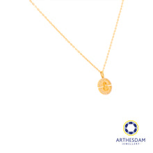 Load image into Gallery viewer, Arthesdam Jewellery 18K Gold Round Gourd 0.069CT Diamond Necklace
