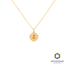 Load image into Gallery viewer, Arthesdam Jewellery 18K Gold Clover Gourd 0.07CT Diamond Necklace
