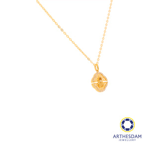 Arthesdam Jewellery 18K Gold Clover Gourd 0.07CT Diamond Necklace