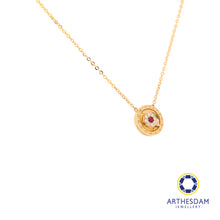 Load image into Gallery viewer, Arthesdam Jewellery 18K Gold 0.04CT Ruby &amp; 0.049CT Diamonds Numeral Necklace
