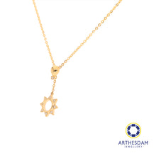 Load image into Gallery viewer, Arthesdam Jewellery 18K Gold Dangling Sun 0.027CT Diamond Necklace
