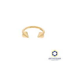 Load image into Gallery viewer, Arthesdam Jewellery 18K Gold Open Arrow Stud Earring/ Nose Ring
