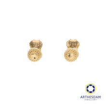 Load image into Gallery viewer, Arthesdam Jewellery 18K Yellow Gold Faceted Ball Earrings
