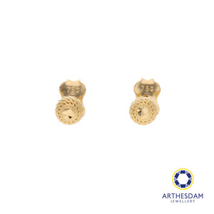 Arthesdam Jewellery 18K Yellow Gold Faceted Ball Earrings