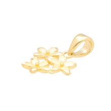 Load image into Gallery viewer, Arthesdam Jewellery 14K Yellow Gold Trio Flower Pendant
