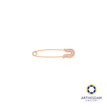 Load image into Gallery viewer, Arthesdam Jewellery 9K Rose Gold Sparkly Brooch
