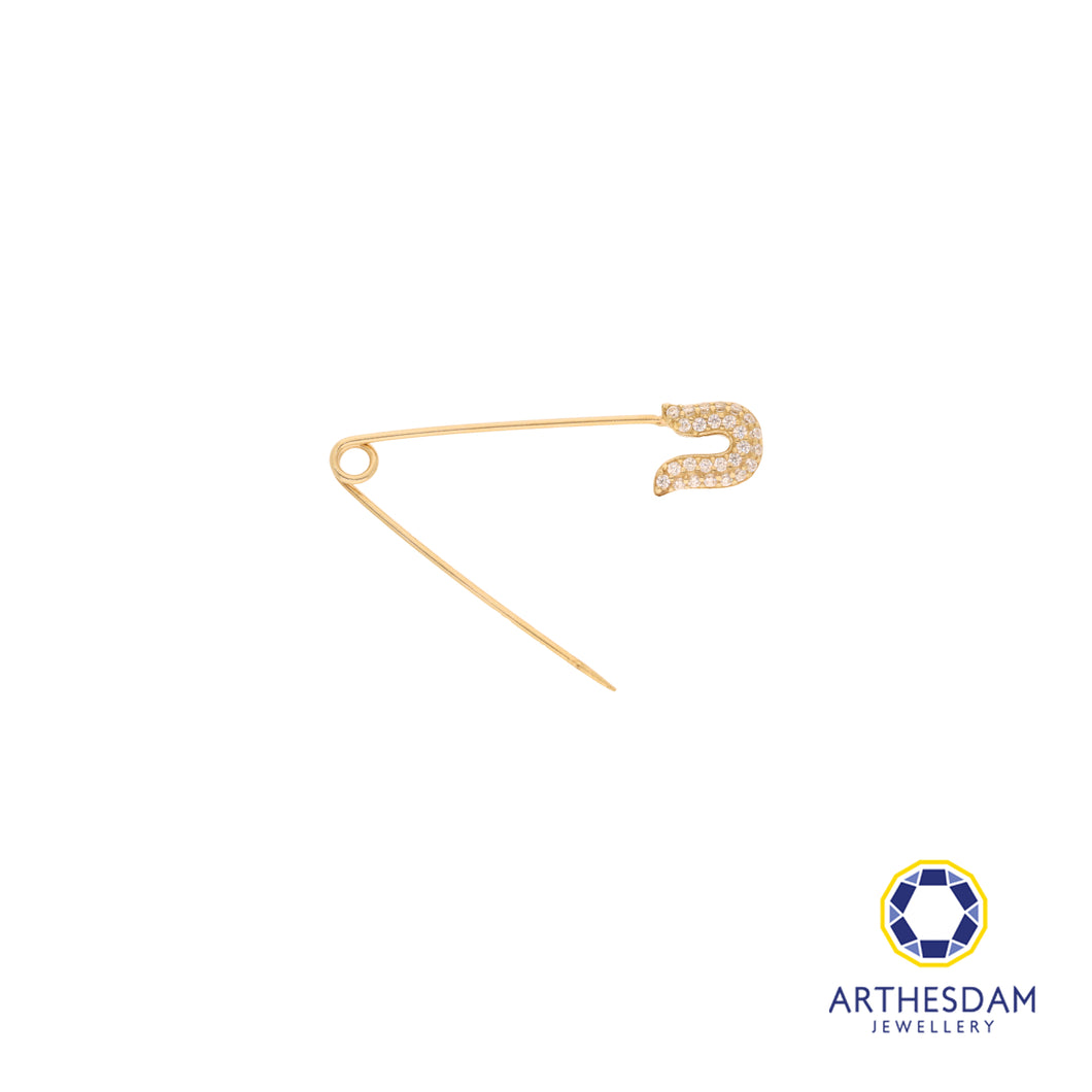 Arthesdam Jewellery 9K Yellow Gold Sparkly Brooch
