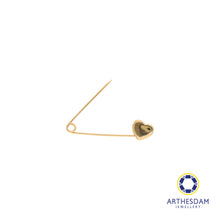 Load image into Gallery viewer, Arthesdam Jewellery 9K Yellow Gold Heart Brooch

