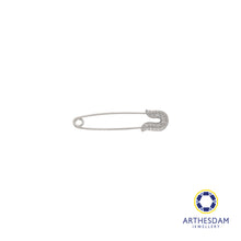 Load image into Gallery viewer, Arthesdam Jewellery 9K White Gold Sparkly Brooch
