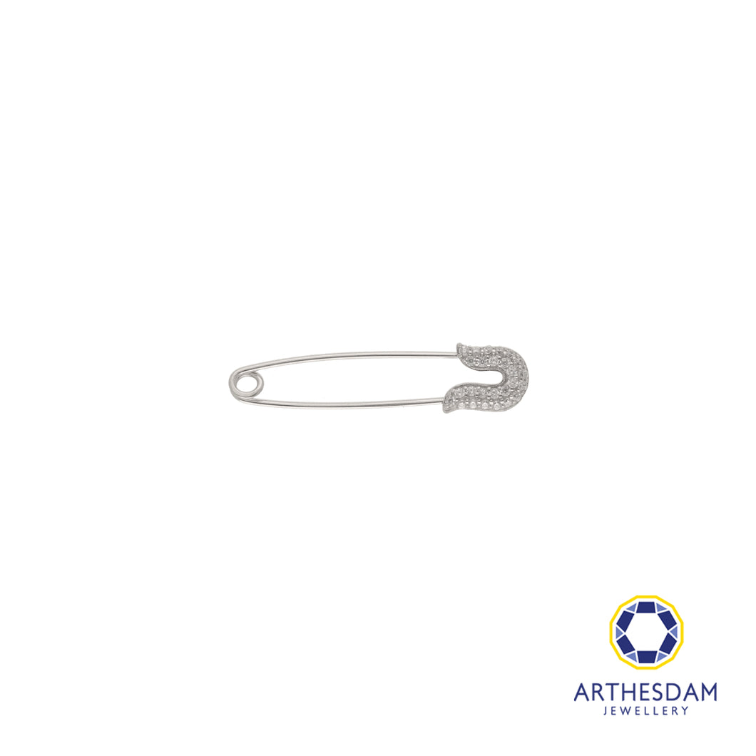 Arthesdam Jewellery 9K White Gold Sparkly Brooch