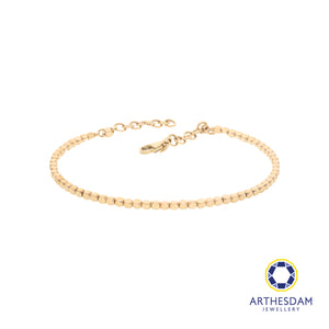 Arthesdam Jewellery 9K Square Bead Bangle Bracelet