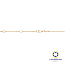 Load image into Gallery viewer, Arthesdam Jewellery 14K Gold Purple Hues Enamel Necklace
