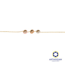 Load image into Gallery viewer, Arthesdam Jewellery 14K Gold Pink Hues Enamel Necklace
