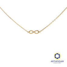 Load image into Gallery viewer, Arthesdam Jewellery 14K Gold Minimalist Infinity Necklace
