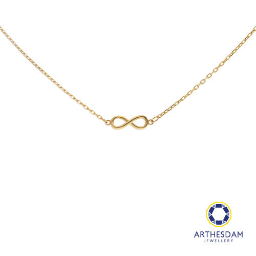 Arthesdam Jewellery 14K Gold Minimalist Infinity Necklace