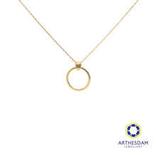 Load image into Gallery viewer, Arthesdam Jewellery 14K Gold Elegant Circle Necklace
