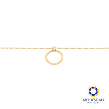 Load image into Gallery viewer, Arthesdam Jewellery 14K Gold Elegant Circle Necklace
