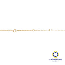 Load image into Gallery viewer, Arthesdam Jewellery 14K Gold Fancy Clover Outline Necklace
