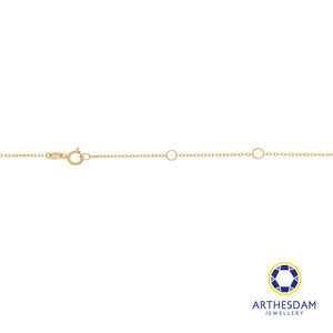 Arthesdam Jewellery 14K Gold Fancy Clover Outline Necklace