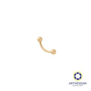 Arthesdam Jewellery 14K Gold Curved Barbell Ring/ Eyebrow Ring