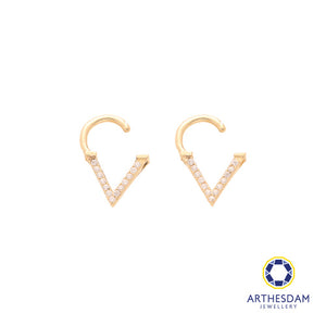 Arthesdam Jewellery 14K Gold Sparkling Cone Hoop Earrings/ Septum Ring