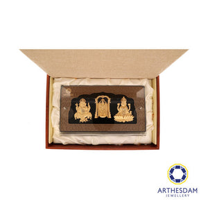 Arthesdam Jewellery 999 Gold Divine Blessing Trio Display Frame