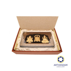 Arthesdam Jewellery 999 Gold Divine Blessing Trio Display Frame