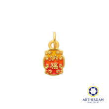 Load image into Gallery viewer, Arthesdam Jewellery 999 Gold 招财纳福 Zhao Cai Na Fu Pendant
