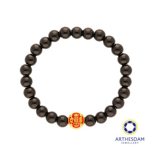 Arthesdam Jewellery 999 Gold Round 吉祥如意 Beaded Bracelet