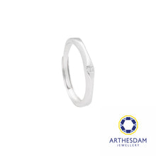 Load image into Gallery viewer, Arthesdam Jewellery 925 Silver Double Stone Adjustable Ring
