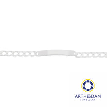 Load image into Gallery viewer, Arthesdam Jewellery 925 Silver Bar Curb Cowboy Bracelet
