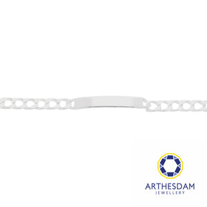 Arthesdam Jewellery 925 Silver Bar Curb Cowboy Bracelet