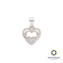 Load image into Gallery viewer, Arthesdam Jewellery 925 Silver Triple Heart Pendant

