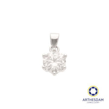 Load image into Gallery viewer, Arthesdam Jewellery 925 Silver Moissanite Solitaire Pendant
