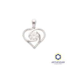 Load image into Gallery viewer, Arthesdam Jewellery 925 Silver Moissanite 3 Hearts Pendant
