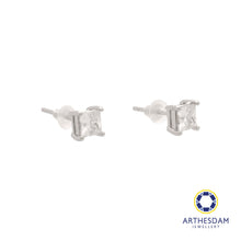 Load image into Gallery viewer, Arthesdam Jewellery 925 Silver Moissanite Square Earrings
