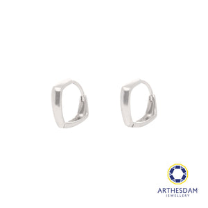 Arthesdam Jewellery 925 Silver Square Hoop Earrings