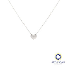 Load image into Gallery viewer, Arthesdam Jewellery 925 Silver Heart Soliaire Necklace
