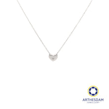 Load image into Gallery viewer, Arthesdam Jewellery 925 Silver Heart Soliaire Necklace
