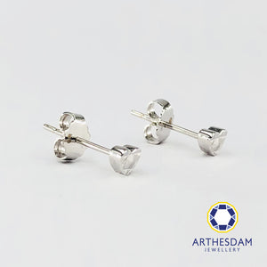 Arthesdam Jewellery 18K White Gold Little Heart Earrings