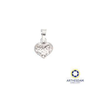 Arthesdam Jewellery 18K White Gold Sparkling Heart Pendant