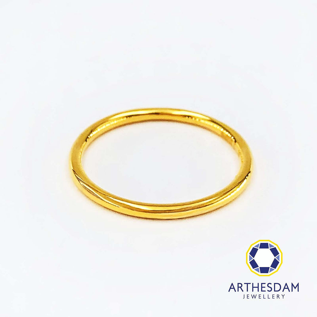 Arthesdam Jewellery 916 Gold Minimalist Thin Ring