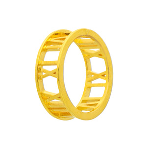 Arthesdam Jewellery 916 Gold Classic Thick Roman Ring