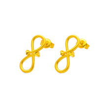 Load image into Gallery viewer, Arthesdam Jewellery 916 Gold Double Heart Infinity Earrings
