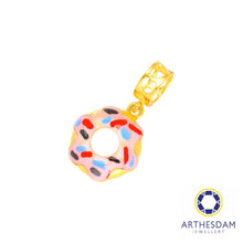 Load image into Gallery viewer, Arthesdam Jewellery 916 Gold Yummy Donut Charm
