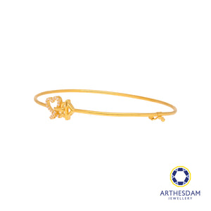 Arthesdam Jewellery 916 Gold Heart Bangle