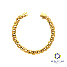 Load image into Gallery viewer, Arthesdam Jewellery 916 Gold Thick Soda Tab Link Bracelet
