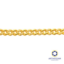 Load image into Gallery viewer, Arthesdam Jewellery 916 Gold Coco Faceted Plain Bracelet
